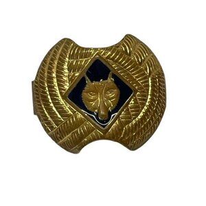 Vintage Boy Scout BSA Cub Scout Wolf Rank Neckerchief Metal Knot Slide